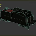 Vintage PENNSYLVANIA Railroad Car Loaded With Coal And Red Top Structure