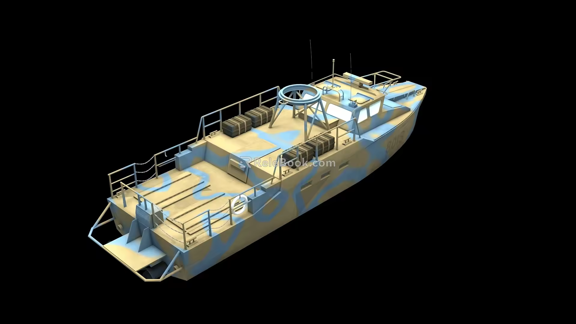 Modern Future Sci-Fi Warship 3d model