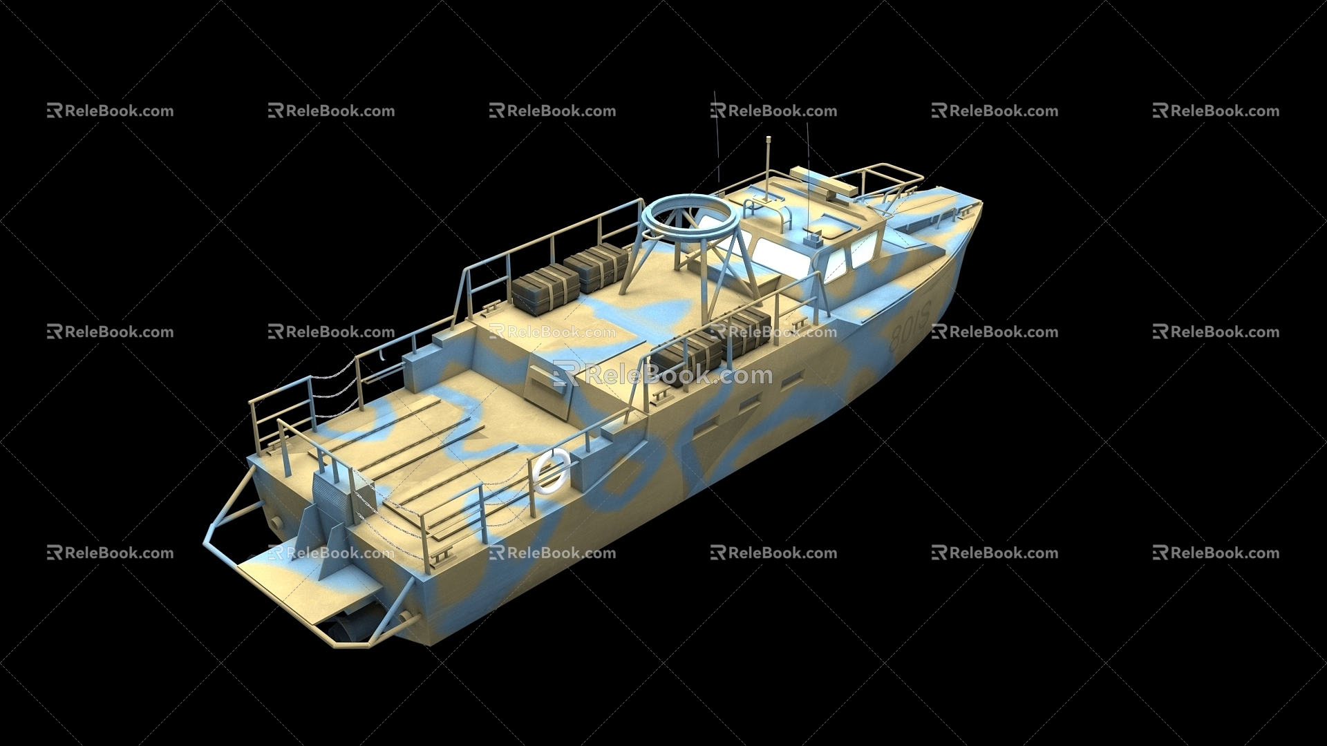 Modern Future Sci-Fi Warship 3d model