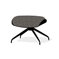 Modern Leisure Chair with Gray Mesh Seat and Black Metal Legs Design