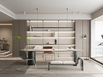 Modern study 3d model
