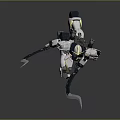Intelligent Robot Model With Large Sickle Weapons And Mechanical Armor Design Structure