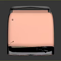 Vintage National Retro Radio With Pink Antenna Gray Body And Knobs