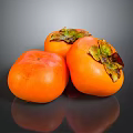 Persimmon Sketches Fruit Items 3d model