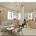 Modern negotiation area Theme rest Negotiation area 3d model