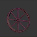 Vintage Car Wooden Wheel With Rustic Spokes For Classic Vehicle