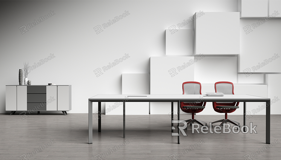 Modern Conference Table and Chair Office Conference Table model