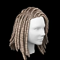 Game and Movie Character With Long Brown And Beige Braided Hair
