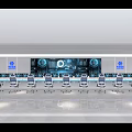 Office desk and chair combination computer workbench luminous console command technology monitoring console steel middle control desk staff desk station 3d model