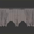 Curtain Realistic Game Item 3d model