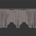 Curtain Curtain Realistic Game Item 3d model