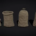 Hessian Household Storage Sacks With Open Top And Tied Closure In Various Shapes