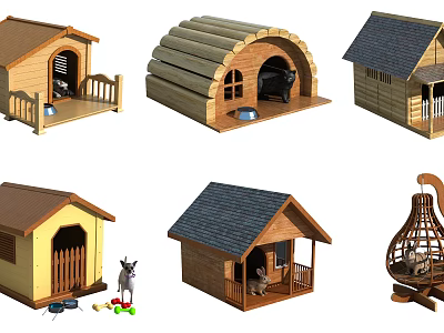 Modern Pet House Kennel 3d model Modern Pet House Kennel 3d model