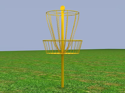 Modern Frisbee Basket 3d model