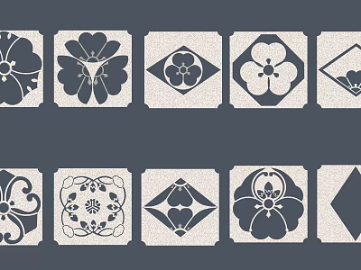 Various Artistic Carvings Showcasing Floral And Geometric Patterns 3d model