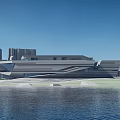Modern Museum Building With Waterfront Location And Contemporary Architectural Design