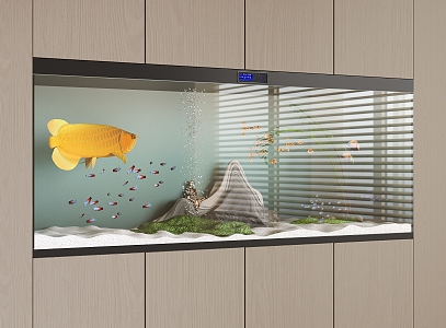 embedded aquarium 3d model