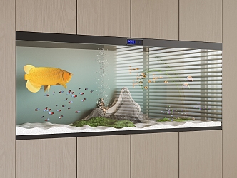 embedded aquarium 3d model