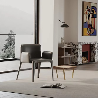 modern leisure chair 3d model