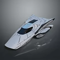 Futuristic White Concept Car With Sleek Aerodynamic Sculptural Body Design Features