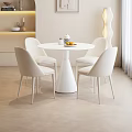 Modern Dining Table and Chair Combination 3d model