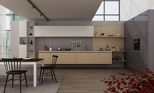 Modern Kitchen Simple Kitchen 3d model