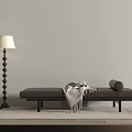 Modern shoe changing stool 3d model