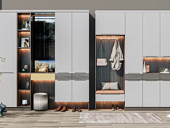 Modern shoe cabinet 3d model
