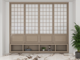 Screen partition 3d model