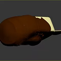 Creamy Yellow Ice Cream Bar With Dripping Chocolate Coating On Wooden Stick