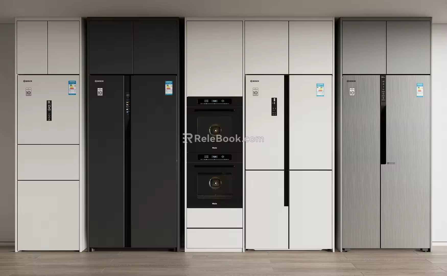 BOSCH embedded refrigerator 3d model