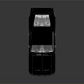 Classic Black Muscle Car With Transparent Roof And Smooth Shiny Reflective Body