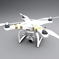 Advanced Smart Drone With Four Propellers Camera And White Body Design