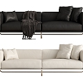 Modern double sofa 3d model