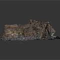 Geographical Vein Topography Mountain Geomorphology 3d model