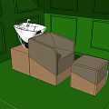 Black Massage Chair With Ottoman And Wooden Base In Green Wall Room