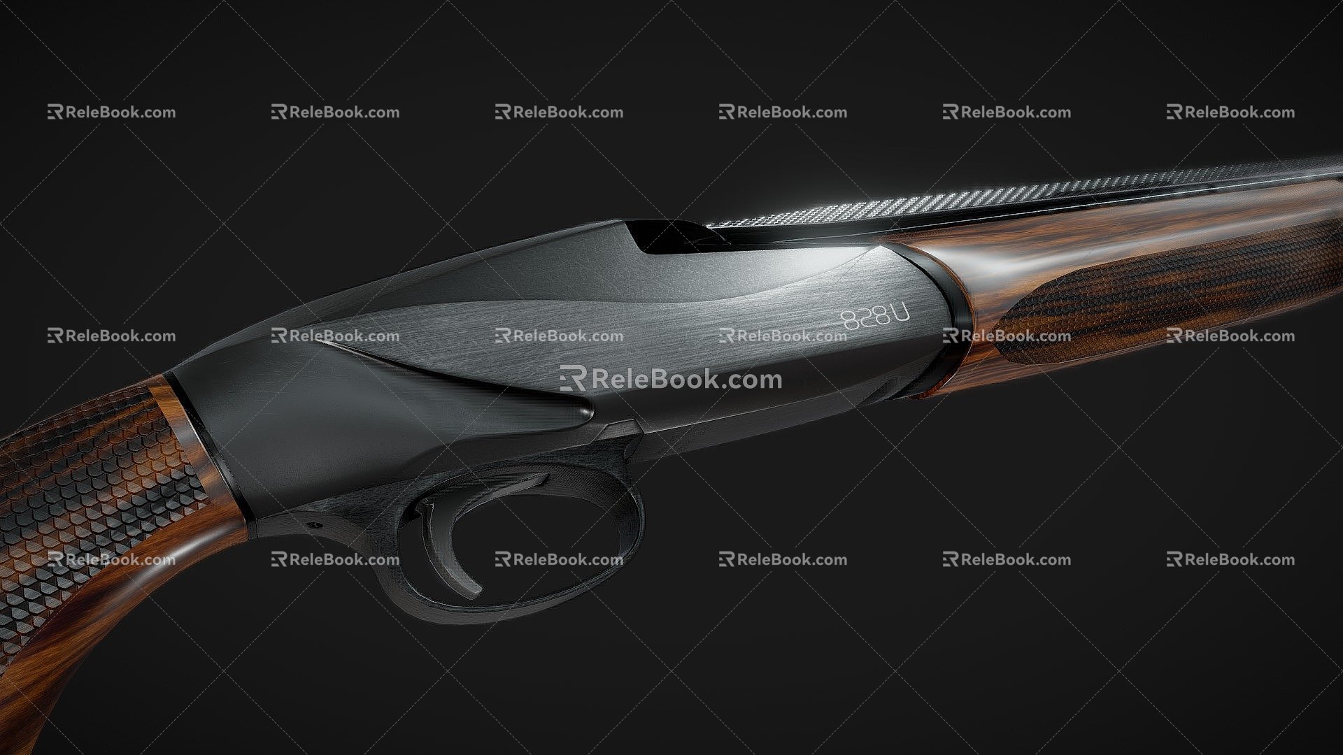 Weapon flintlock pistol 3d model