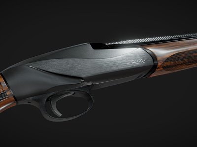 Weapon flintlock pistol model