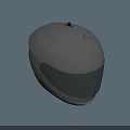 Gray Full Face Motorcycle Helmet With Protective Visor And Smooth Design
