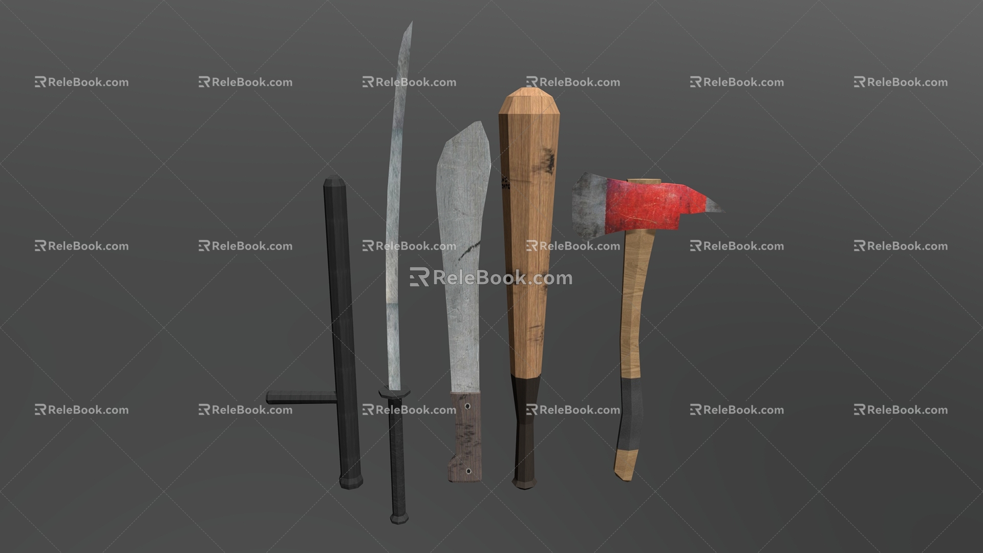 Cartoon weapon axe axe knife cartoon knife model