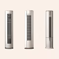 Simple vertical air conditioner 3d model