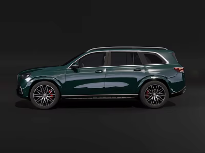 Dark Green Luxury SUV With Sporty Design Sleek Body Lines And Alloy Wheels 3d model