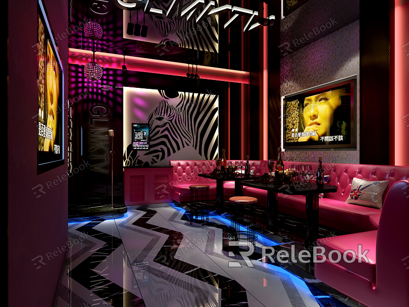 modern ktv private room model