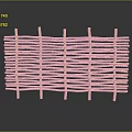 Handwoven Rattan Decorative Screen with Braided Texture for Home Household Use