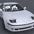 Mitsubishi GTO sports car car with interior 3d model