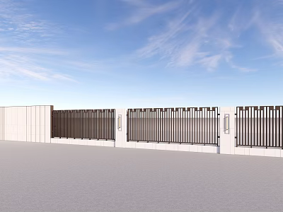 Modern Feature Wall Design With Vertical Slats White Panels And Dark Accents 3d model