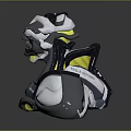 Modern game character mech fighter armor machine armor mechanical armor 3d model