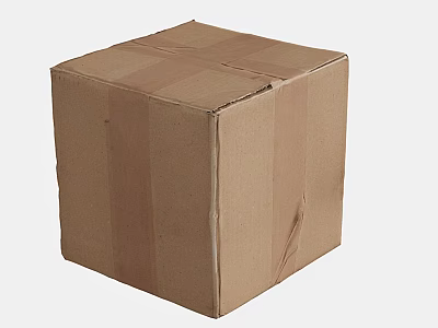 Sturdy Brown Cardboard Box For Daily Necessities Packaging And Storage Use 3d model