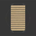 Modern Single Bed With Metal Frame And Wooden Slats Design Structure