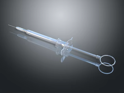 Medical Syringe For Organ And Hair Treatment Medical Procedures 3d model
